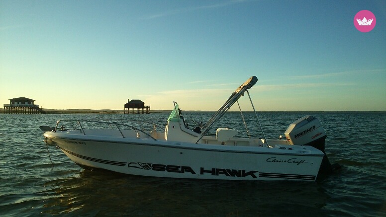 1990-Chris-Craft-Sea-Hawk Bootsverleih in Andernos-les-Bains - Chris Craft Sea Hawk 190